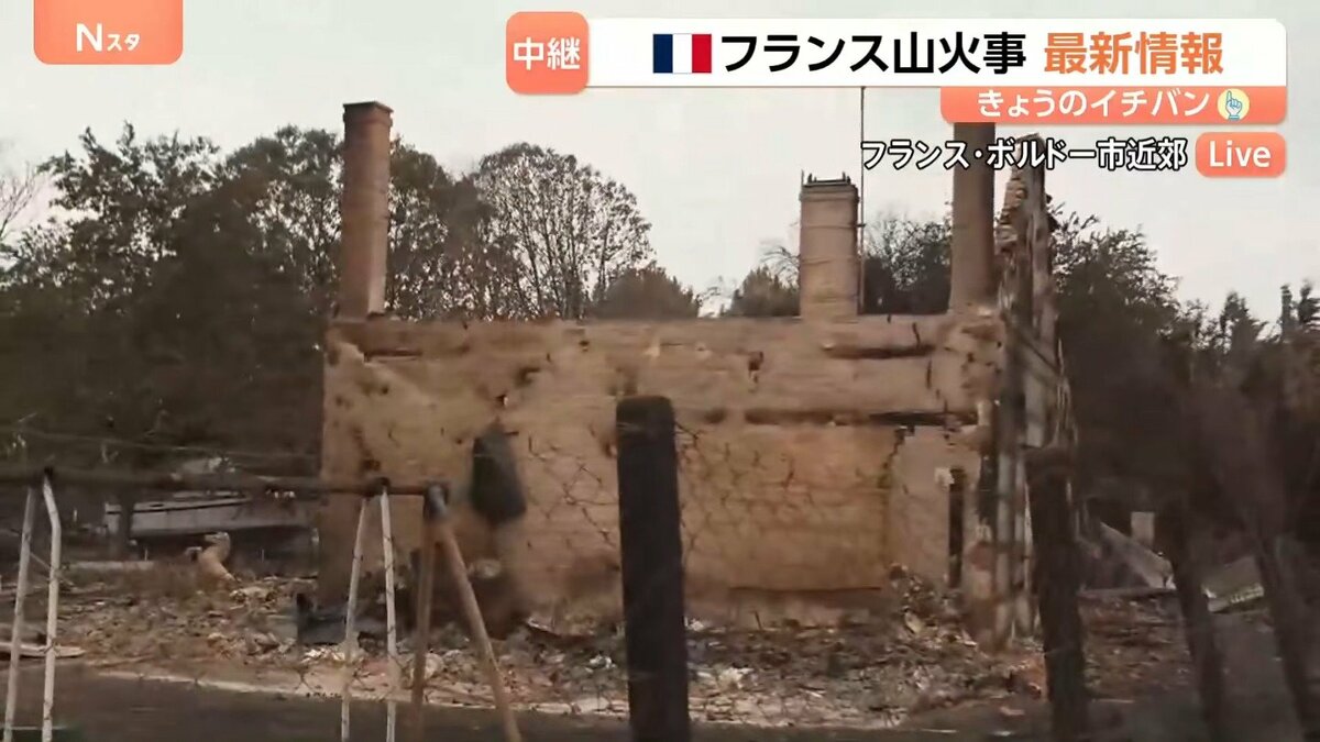 焼失面積は東京23区超え…フランスで猛威ふるう山火事 「高温×乾燥」が