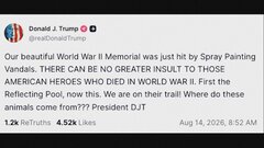 米・ワシントンの第二次世界大戦の記念碑に落書き　トランプ大統領「これ以上の侮辱はない」| TBS CROSS DIG with Bloomberg