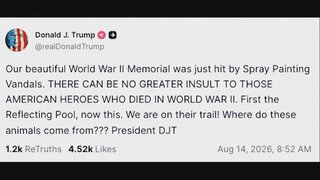 米・ワシントンの第二次世界大戦の記念碑に落書き　トランプ大統領「これ以上の侮辱はない」| TBS CROSS DIG with Bloomberg