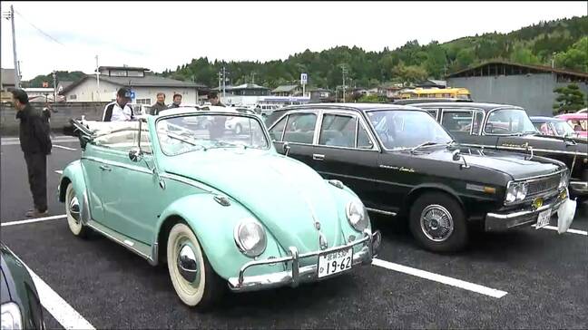 「クッションがふかふかで乗り心地が良い」昭和の懐かしいクラッシックカー勢ぞろい ボンネットバスの体験試乗会も 宮城・栗原市|TBS NEWS DIG