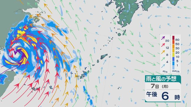 【台風情報】台風4号（ダナス）は東シナ海へと進み8日(火)にかけて先島諸島に接近へ 雨と風の強まりに注意を 雨と風シミュレーション|TBS NEWS DIG