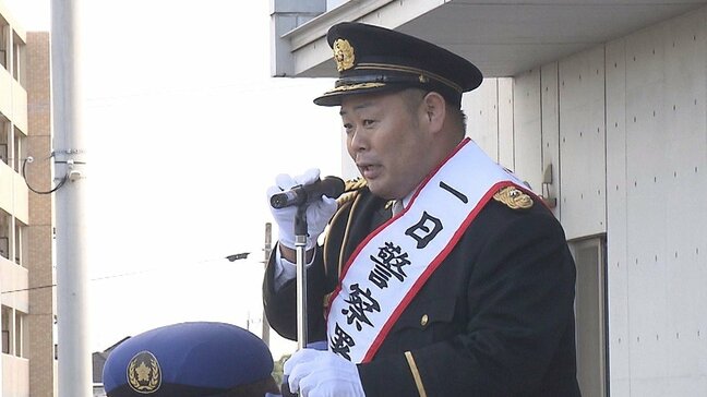 大相撲元小結、垣添の雷親方が大分東警察署の1日署長　交通事故や犯罪防止を呼びかけ　大分|TBS NEWS DIG