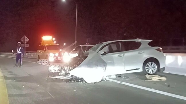 【ドラレコ画像】しまなみ海道で死亡事故　助手席の男性１人が死亡　対向車線にはみ出しか　愛媛県・今治市【追記・20日22時更新】|TBS NEWS DIG