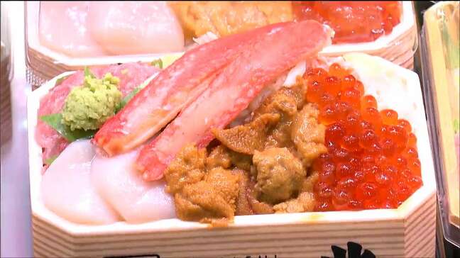 カニ、イクラ、ざんぎ、北海道の海の幸やスイーツが勢ぞろい　仙台・藤崎|TBS NEWS DIG