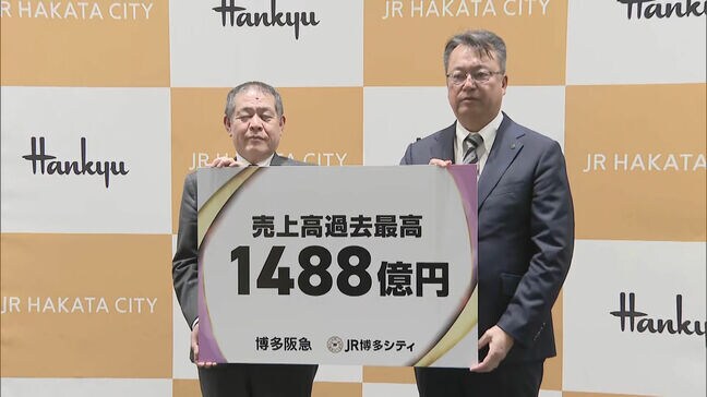 駅ビル「JR博多シティ」昨年度の売上高が過去最高を更新 「想定よりインバウンドの方が多かった。今年度も過去最高を」|TBS NEWS DIG