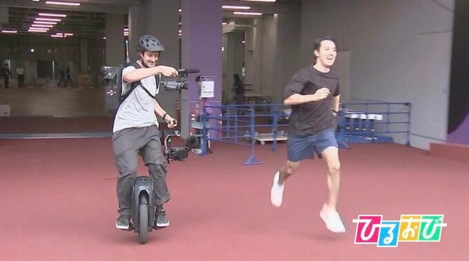 【独自】世界陸上の名物一輪車カメラマン、その正体は？「話題になっているとは知らなかった」「生中継に臨めるようになるまで3年かかった」【ひるおび取材】|TBS NEWS DIG
