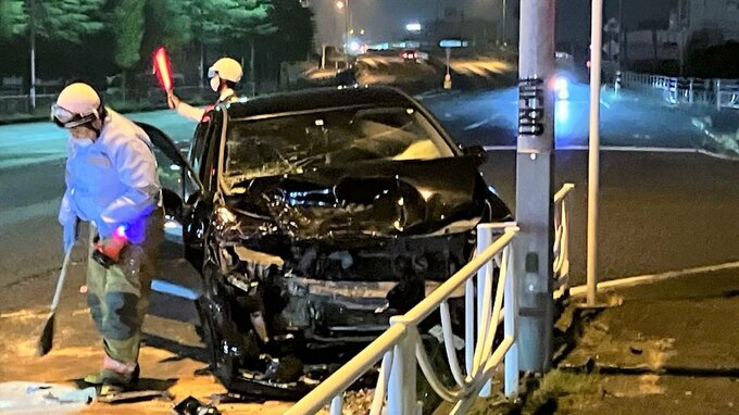 夜の国道20号　乗用車2台が関係する事故　|　山梨のニュース | ＵＴＹテレビ山梨