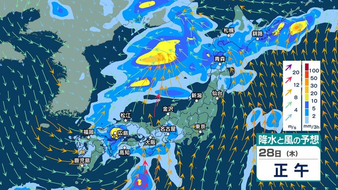 【 今後の雨 】西から天気が下り坂　28日(木)にかけて西日本で「警報級大雨」の恐れ【26日(火)～30日(土)の雨シミュレーション・25日午後10時現在】|TBS NEWS DIG
