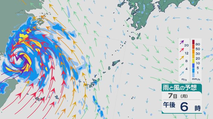【台風情報】台風4号（ダナス）は東シナ海へと進み8日(火)にかけて先島諸島に接近へ 雨と風の強まりに注意を 雨と風シミュレーション　|　石川県のニュース｜MRO北陸放送