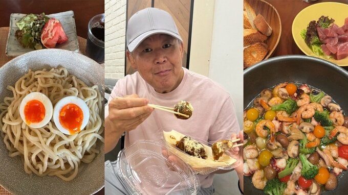 【 花田虎上 】　豪華すぎる“1日の食卓”を全公開「寝起きからお腹が空いてました！」　朝つけ麺・たこ焼き・夜アヒージョにファン「羨ましい」|TBS NEWS DIG