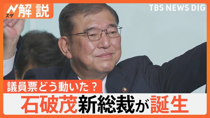 石破茂 新総裁が誕生　決選投票に“派閥”の影響は？ 「政治とカネ」、裏金問題、裏金議員どうする？【Nスタ解説】|TBS NEWS DIG