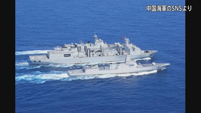 中国「合法」と改めて主張　中国軍空母2隻が太平洋で同時に活動|TBS NEWS DIG