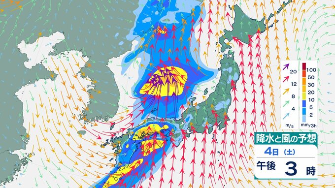 【気象情報】低気圧が通過する影響で大気不安定　東日本・西日本は落雷や突風に注意、伊豆諸島は土砂災害や浸水に厳重な警戒【雨と風のシミュレーション】|TBS NEWS DIG