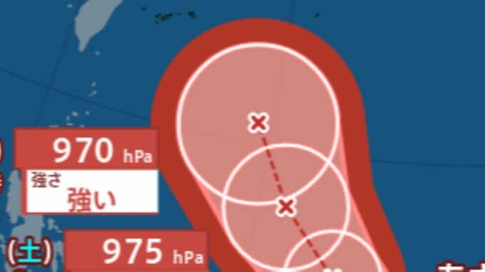 【台風情報】970hpa「強い勢力」まで発達で沖縄の南へ接近か　27日にも新たな台風発生の可能性　“台風のたまご”＝熱帯低気圧いまどこ？　日本への影響は？　雨・風の予想シミュレーション・最新情報あり|TBS NEWS DIG