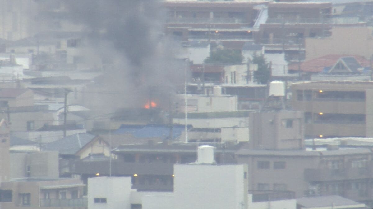 【速報】名古屋･昭和区で住宅火災 激しい黒煙も… けが人など不明