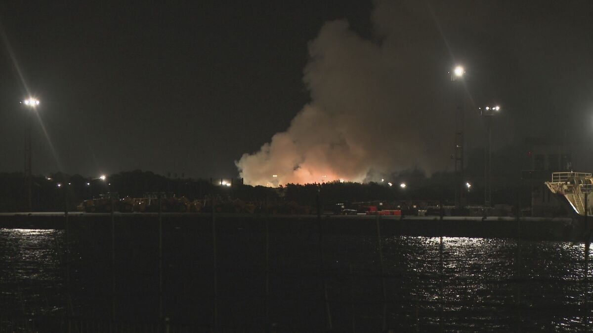 大同特殊鋼の火事 約60時間経っても鎮火せず 火は鉄くずなどの廃材を保管するスペースから… 愛知・東海市の知多工場