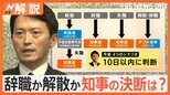 「大きな、重い判断に」兵庫県・斎藤知事“不信任案”可決も…辞職か解散か明言せず 知事の決断は?【Nスタ解説】|TBS NEWS DIG