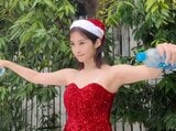 【 高橋凛 】　サンタ姿で筋トレ　「クリスマスイベント前のアップも忘れません」　ファン反響　「フォームめちゃくちゃ綺麗」「どこでもストイックですね」|TBS NEWS DIG