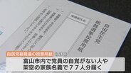 「紹介者は死亡、党費は知人が…」覚えがないのに自民 “幽霊党員” 富山市連が回答も詳細は非公表　一部議員は「背景含め調査すべき」富山　|　富山のニュース｜天気・防災｜チューリップテレビ