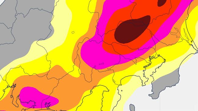 【関東甲信】断続的に雷を伴った激しい雨の降る所が 警報級となる可能性も 【発雷確率・雨と風のシミュレーション】|TBS NEWS DIG