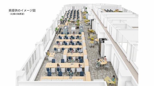 沖縄県庁、220億円かけて大規模改修へ　「居ながら工事」で築35年超の庁舎をオープンオフィス化|TBS NEWS DIG