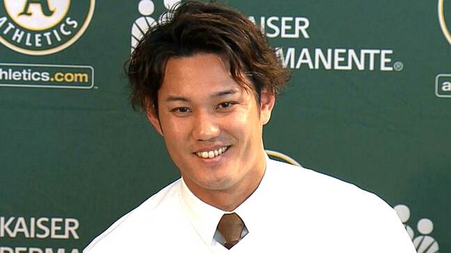 藤浪晋太郎アスレチックス入団会見「大谷翔平、鈴木誠也と勝負したい」同級生対決に闘志メラメラ|TBS NEWS DIG