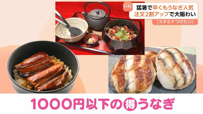暑い時こそうなぎでスタミナ回復！今年はうなぎを1000円以下で食す！？ひつまぶしに巨大うなぎおにぎりがお得！|TBS NEWS DIG