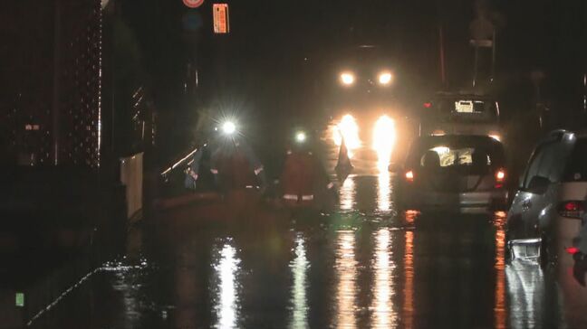 大隅地方に線状降水帯　冠水で車複数台が立往生　新たな線状降水帯発生のおそれ続く　鹿児島|TBS NEWS DIG