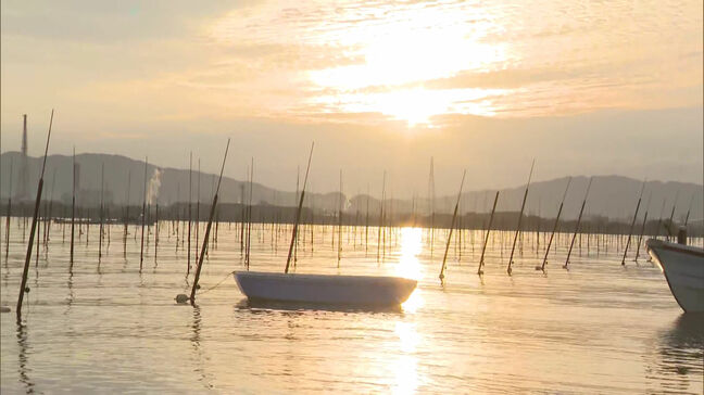 有明海でノリの養殖始まる　海水温の影響で史上最も遅いスタート|TBS NEWS DIG