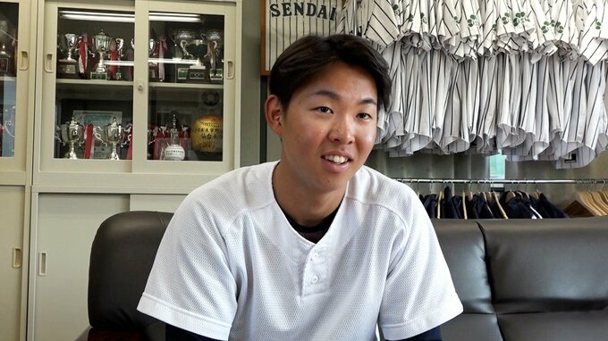 広島が1位指名の仙台大・平川蓮、好きな言葉は「左右で別人格」　右→左→両打ち、身体能力抜群で走高跳も2ｍ超え|TBS NEWS DIG