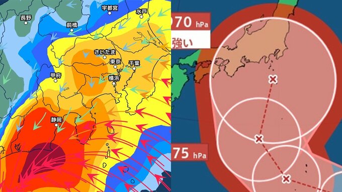 【台風情報】シルバーウィークに関東・東海直撃か　東京・千葉・埼玉・静岡など…　最大瞬間風速50m/s「強い勢力」まで発達見込み　進路予想が一気に東寄りになった台風　日本への影響は？　雨風シミュレーション|TBS NEWS DIG