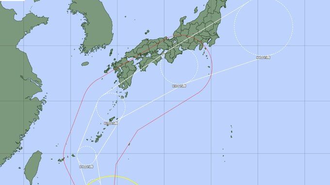 【台風情報】台風6号が北上　週明けの沖縄地方で最大瞬間風速50メートルの「猛烈な風」と「24時間300ミリ」の降水予想、予想勢力は965hPa　その後九州、四国、本州の太平洋側で暴風のおそれ|TBS NEWS DIG