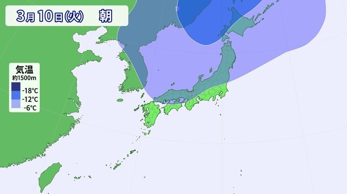 【きょう3/10(火)広島天気】北部の山沿いでは積雪も　次第に日ざし戻る　今週は“寒の戻り”がもう一度？〈寒気シミュレーション〉　|　RCC NEWS | 広島ニュース | RCC中国放送