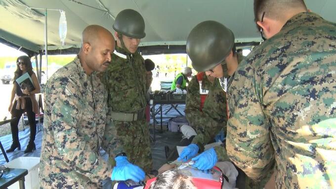 石垣の防災訓練に米軍が初参加  災害時の日米・自治体連携を確認　|　沖縄のニュース｜RBC 琉球放送