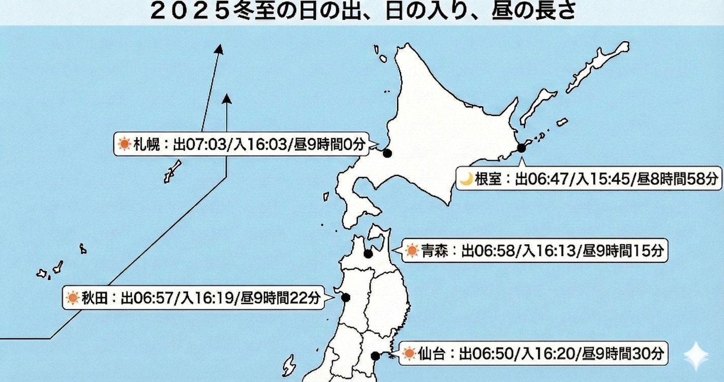 今年は12月22日 「冬至」の意外な真実とは？ 1年で 「日の出」が最も