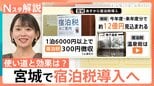 宮城県「宿泊税」300円導入へ 負担と恩恵…問われる「使い道と効果」のバランス【Nスタ解説】|TBS NEWS DIG