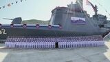 北朝鮮 新型駆逐艦の2度目の進水式 金正恩氏が娘とともに乗船 |TBS NEWS DIG