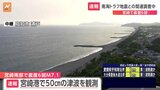 【速報】宮崎県で津波観測　宮崎県日南市40センチ|TBS NEWS DIG