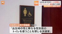 「出生時と違う性別のトイレ利用禁止」決議案　米議会で共和党が提出　初のトランスジェンダー議員の誕生に反発| TBS CROSS DIG with Bloomberg
