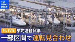 【ライブ】東海道新幹線 一部区間で運転見合わせ 東京駅の様子は?|TBS NEWS DIG