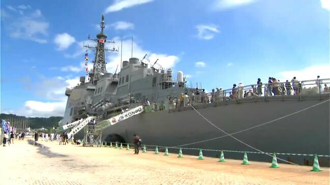 護衛艦「こんごう」一般公開 自衛隊みなと祭り賑わう 鹿児島|TBS NEWS DIG