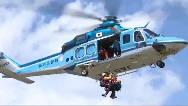 登山中に疲労で行動不能になったか 岐阜県と愛知県の69歳と48歳の男女をヘリコプターで救助 ともにけがなし 長野・北アルプス・白馬岳|TBS NEWS DIG