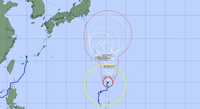 【台風9号】２８日から２９日にかけて小笠原諸島に最接近か　その後小笠原近海で動きが遅くなる見込み【雨のシミュレーション】うねりを伴った高波や強風に注意・警戒|TBS NEWS DIG