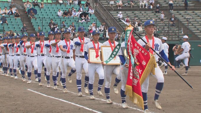 夏の高校野球大分大会決勝　明豊が逆転勝利、大分舞鶴との接戦制す　大会5連覇で甲子園出場決定|TBS NEWS DIG