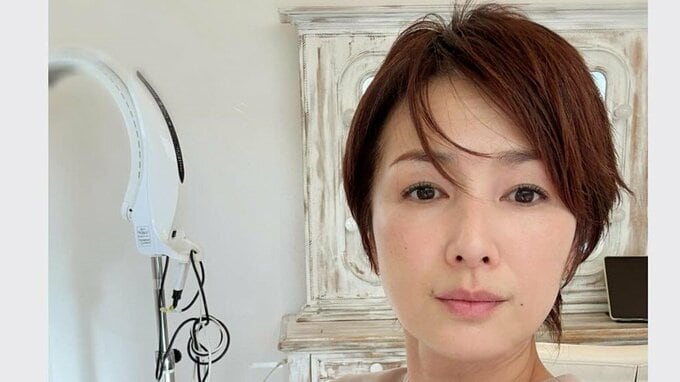 【吉瀬美智子】クランクイン前にヘアサロンへ　髪型を公開「前髪無いと年齢上がる気がするなぁ～」|TBS NEWS DIG