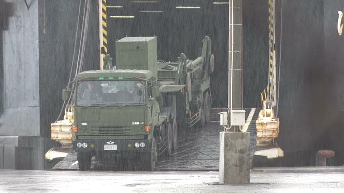 自衛隊統合演習  宮古島・平良港にPAC-3発射機など搬入|TBS NEWS DIG