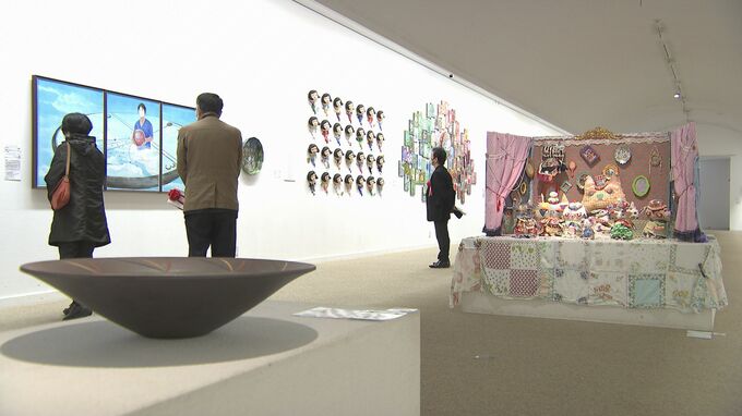 絵画、工芸など受賞作品130点一堂に　県美術展覧会始まる　山口県立美術館　|　山口のニュース・天気・防災｜tys NEWS｜ｔｙｓテレビ山口