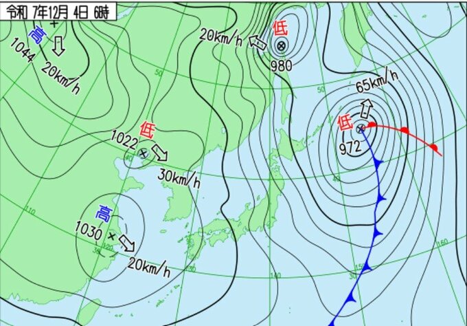新潟・石川・福井で「波の高さ6m」予想…“警報級”高波のおそれも 4日昼過ぎまで警戒【雨と雪のシミュレーション】　|　富山のニュース｜天気・防災｜チューリップテレビ