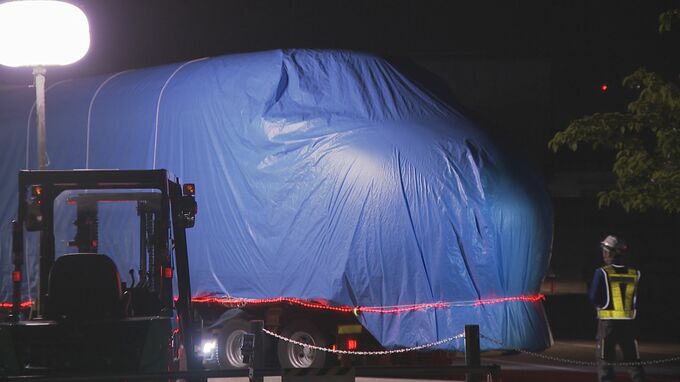 ドクターイエローT3編成 トレーラーで“深夜の大移動” 金沢港からトレインパーク白山へ　|　石川県のニュース｜MRO北陸放送