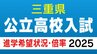 三重県立高校入試2025【進学希望状況・倍率】桑名「理数」2.60倍、松阪「理数」2.33倍、四日市農芸「農業科学」2.03倍 全日制・定時制・通信制　|　名古屋・愛知・岐阜・三重のニュース【CBC news】 | CBC web